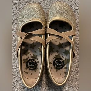 Livie & Luca Gold Sparkle Ballet Flats | Sz 12